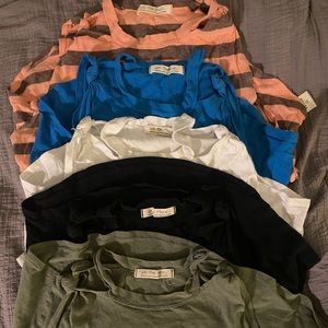 5 Free People, We the Free knotted tanks, size Medium
